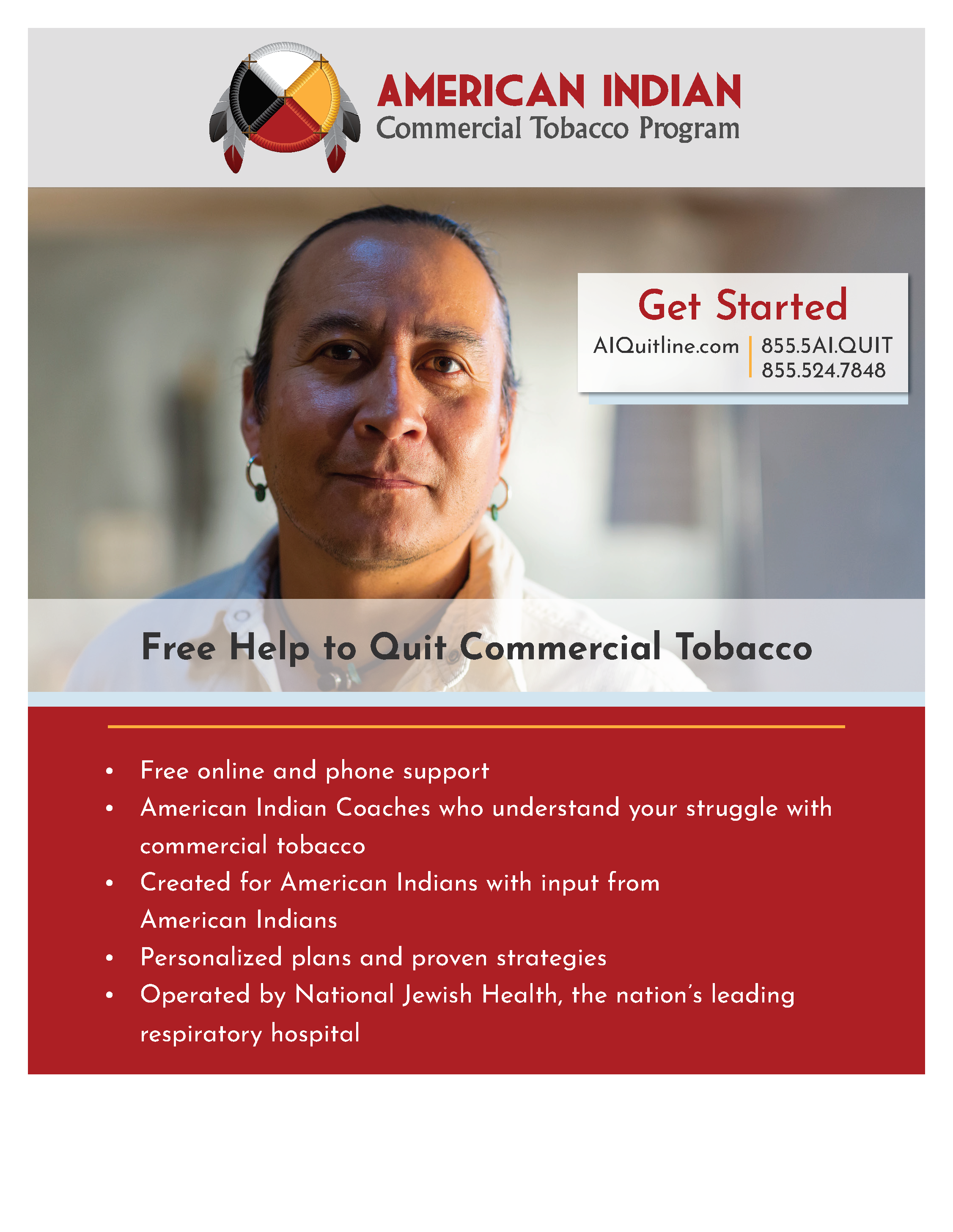 American Indian Commercial Tobacco Program | 1-855-5AI-QUIT (1-855-524-7848)